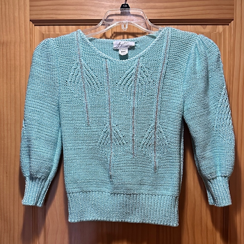 Vintage Designer Lido New York Crystal Embellished Sweater